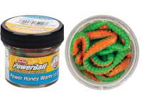 Berkley Powerbait Honey Worms 2.5cm Green Orange