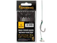Carlige legate Browning Braid Feeder Leader Method Push Stop