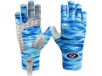 Manusi Flying Fisherman Sunbandit Pro Series Gloves Blue Water