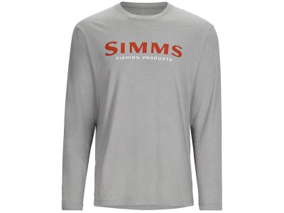 Bluza Simms Logo Shirt LS Cinder Heather