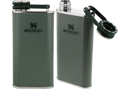 Stanley Classic Easy Fill Wide Mouth Flask Hammertone Green 0.23L