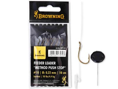 Browning Feeder Leader Method Push Stop Tied Hooks