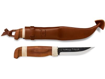 Marttiini Lumberjack Reindeer Antler Knife 10cm Leather Sheath