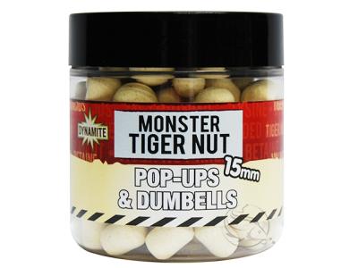Dynamite Baits Monster Tiger Nut Fluro White Pop-ups and Dumbells