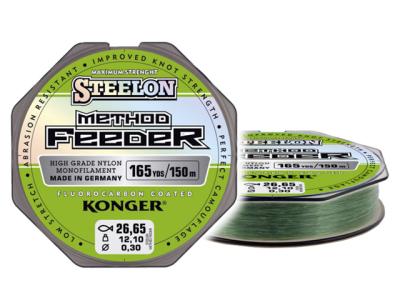 Konger Steelon Method Feeder Fluorocarbon Coated 150m Green