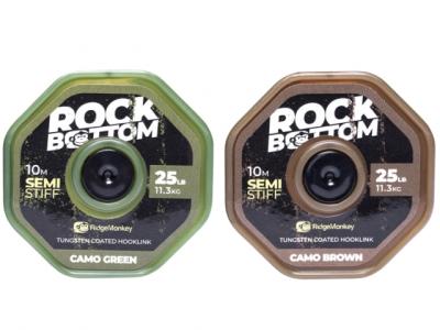 RidgeMonkey RM-Tec Soft Rock Bottom Tungsten Coated Hooklink
