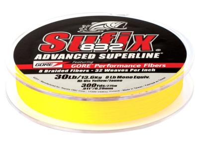 Sufix 832 Advanced Superline Braid Hi Vis Yellow