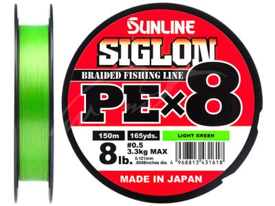 Fir Sunline Siglon PE X8 Light Green 150m