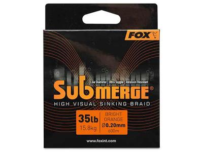 Fir textil Submmerge Orange Sinking Braid 600m