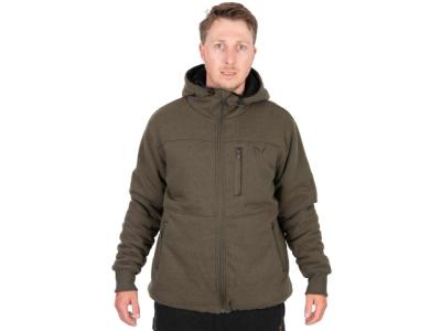 Fox Collection Sherpa Jacket Green and Black