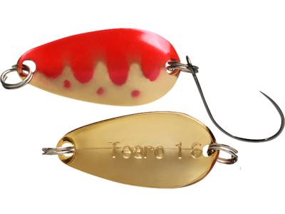 Lingurita oscilanta Jackall Tearo Spoon 2.2cm 1.3g Red&Gold Yamame