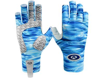 Manusi Flying Fisherman Sunbandit Pro Series Gloves Blue Water