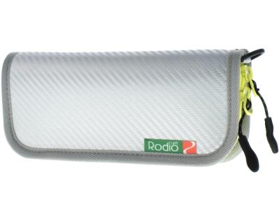 Portofel Rodio Craft Carbon Wallet M Silver and Chartreuse