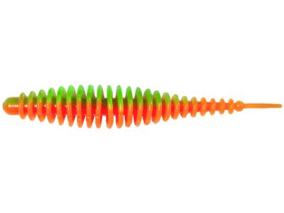 Quantum Magic Trout T-Worm I-Tail 6.5cm Neon Green Orange Garlic