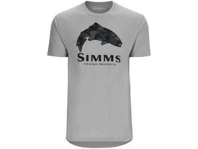 Tricou Simms Trout Regiment Camo Fil T-Shirt Cinder Heather