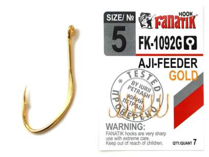 11 MM - 16 mm Details about   Fanatik Hook FK-1092G Aji Feeder Gold for Natural Bait Sport show original title 